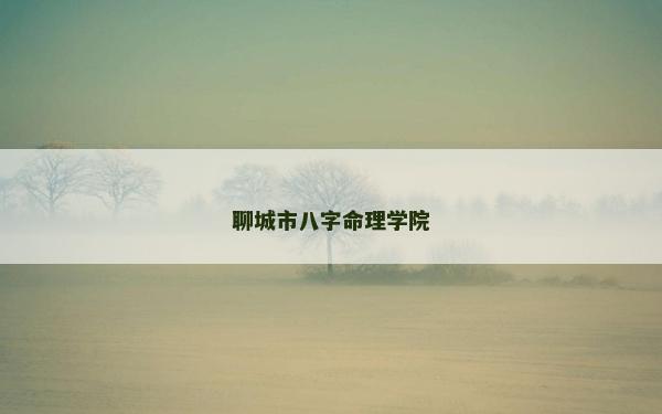 聊城市八字命理学院