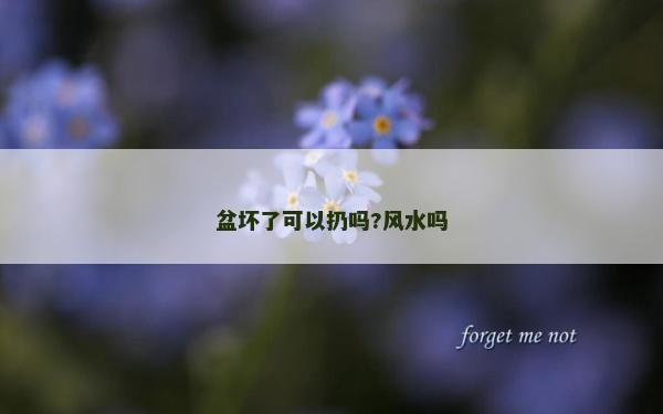 盆坏了可以扔吗?风水吗