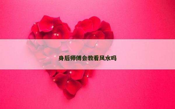 身后师傅会教看风水吗