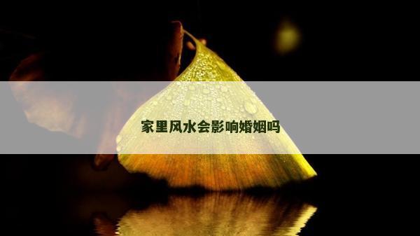 家里风水会影响婚姻吗