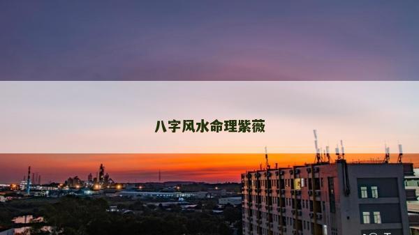 八字风水命理紫薇