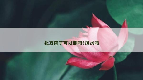 北方院子可以棚吗?风水吗