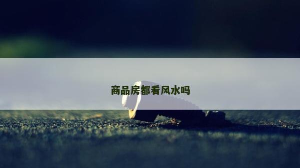 商品房都看风水吗