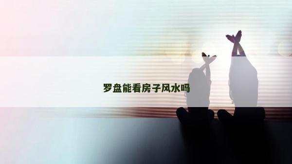 罗盘能看房子风水吗