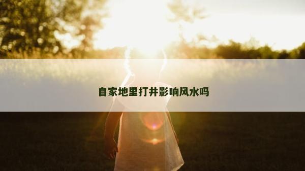 自家地里打井影响风水吗