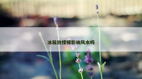 冰箱放楼梯影响风水吗