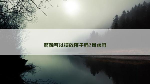 麒麟可以摆放院子吗?风水吗