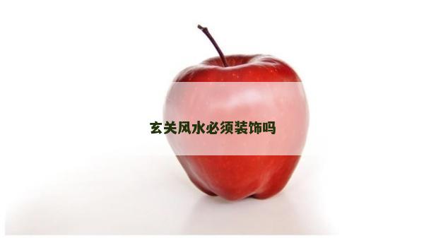 玄关风水必须装饰吗