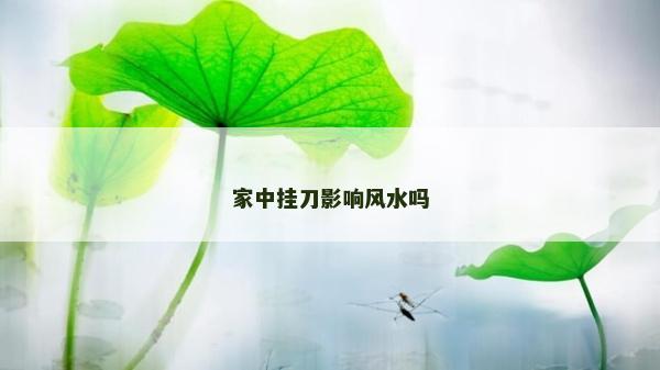 家中挂刀影响风水吗
