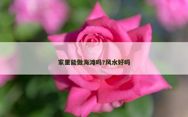家里能做海滩吗?风水好吗