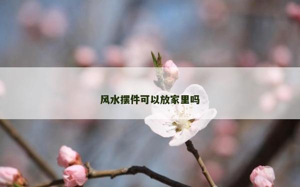 风水摆件可以放家里吗