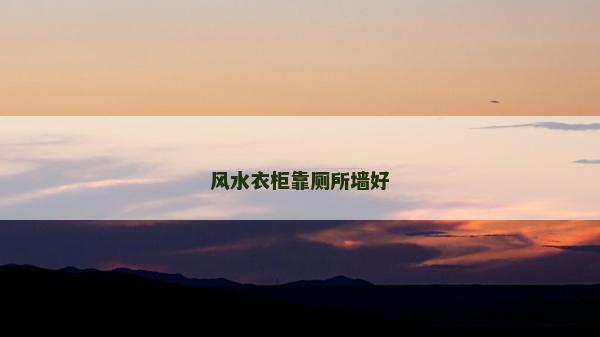 风水衣柜靠厕所墙好