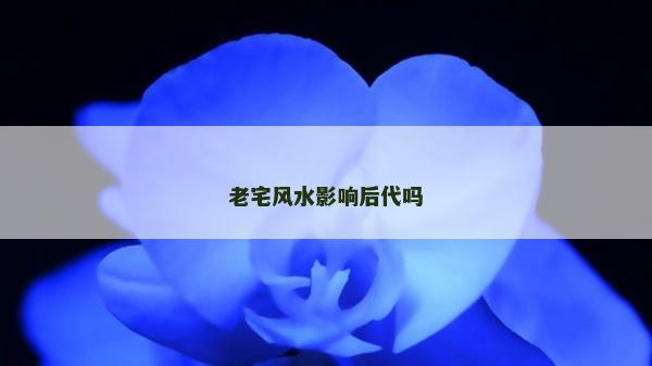 老宅风水影响后代吗