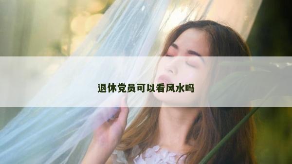 退休党员可以看风水吗