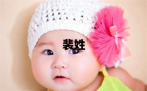 裴姓吉利的男孩名字