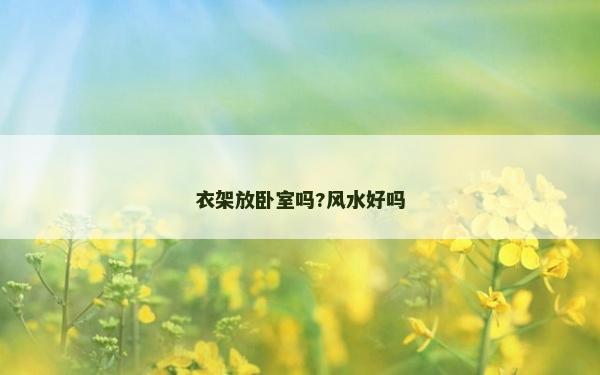 衣架放卧室吗?风水好吗