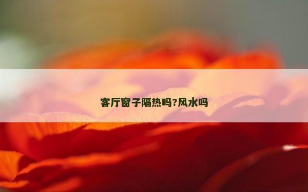 客厅窗子隔热吗?风水吗