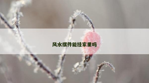 风水摆件能挂家里吗