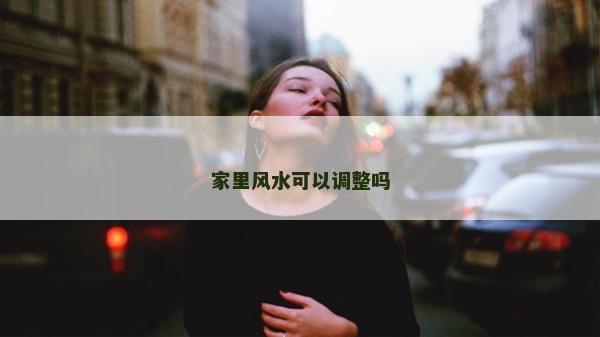 家里风水可以调整吗