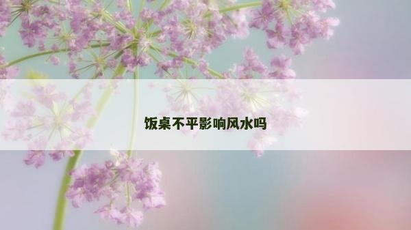 饭桌不平影响风水吗