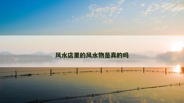 风水店里的风水物是真的吗