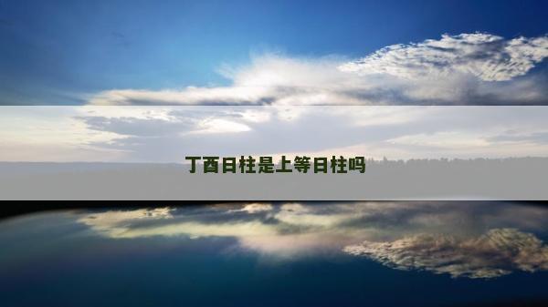 丁酉日柱是上等日柱吗