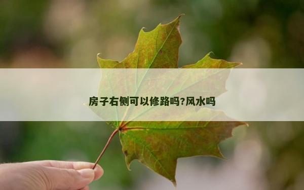 房子右侧可以修路吗?风水吗