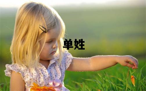 单姓大气文雅的男宝宝名字