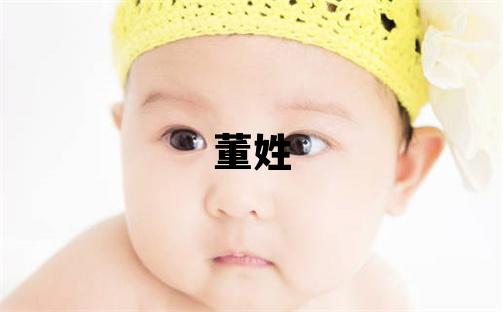董姓朗朗上口的女孩名字